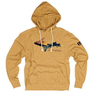 RRK Long Sleeve Tee w/Hoodie-Mustard