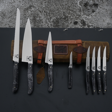 Leather Kitchen Culinary Set