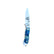 Yooper pocket knife 26-541 with blade open, blue box elder burl handle with pale gold grain and Limited Edition blade marking