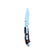 Reverse side of Yooper pocket knife 26-539 with blade open, dark burgundy box elder burl handle and silver pocket clip